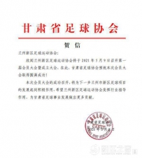 兰州新区足球运动协会成立
