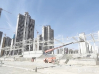 兰州新区第三初级中学项目教学区单体建筑主体结构顺利...