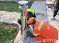 兰州新区安装60个烟蒂柱，为文明城市增色