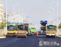 兰州新区北部物流园区BW4#路建成通车