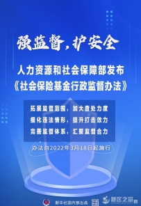 打击骗保套保!社会保险基金行政监督办法发布